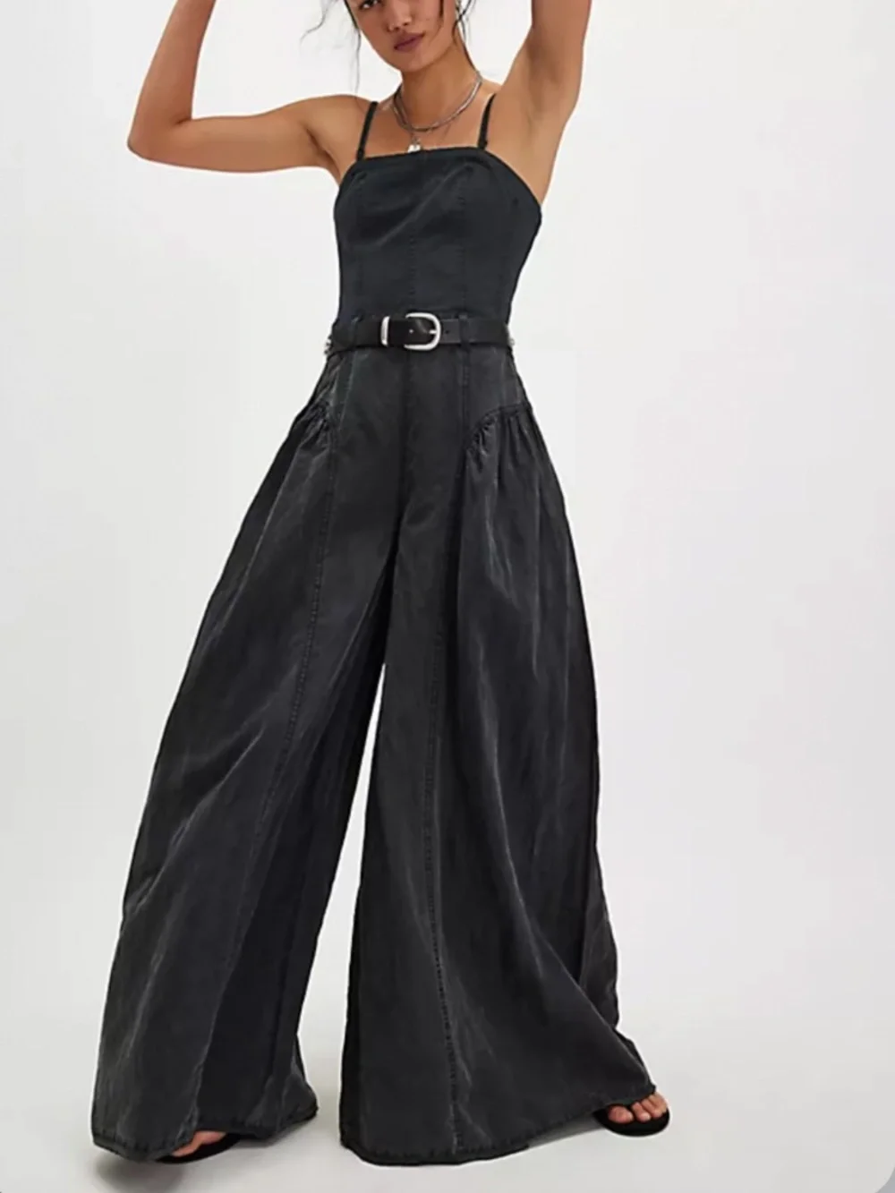 Free people soleil wide leg jumpsuit - Picture 1 of 10